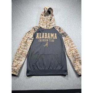 Alabama Crimson Tide Colosseum Camo Hoodie Mens Large American Flag